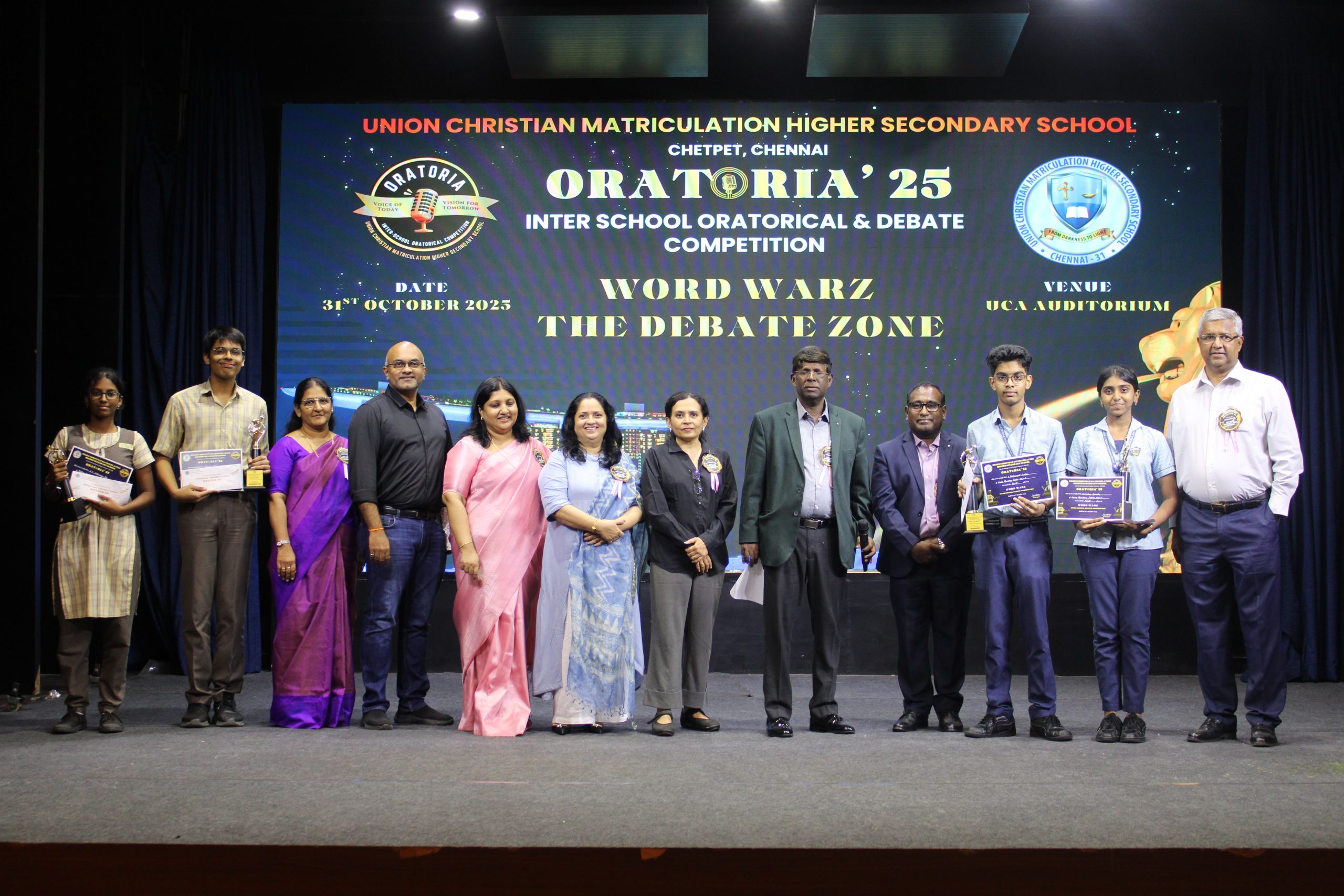 WON FIRST PLACE IN DEBATE AT ORATORIA’25