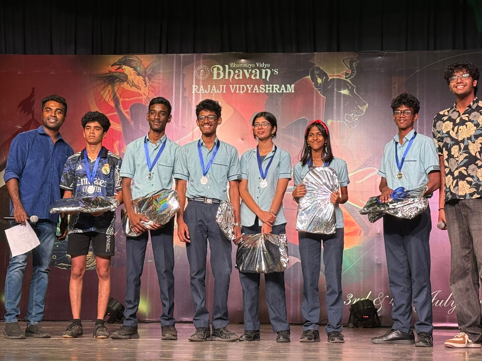 WON 2ND PLACE IN SCHOOL BAND AT BHAVAN’S VIDHYASHRAM CULTURALS