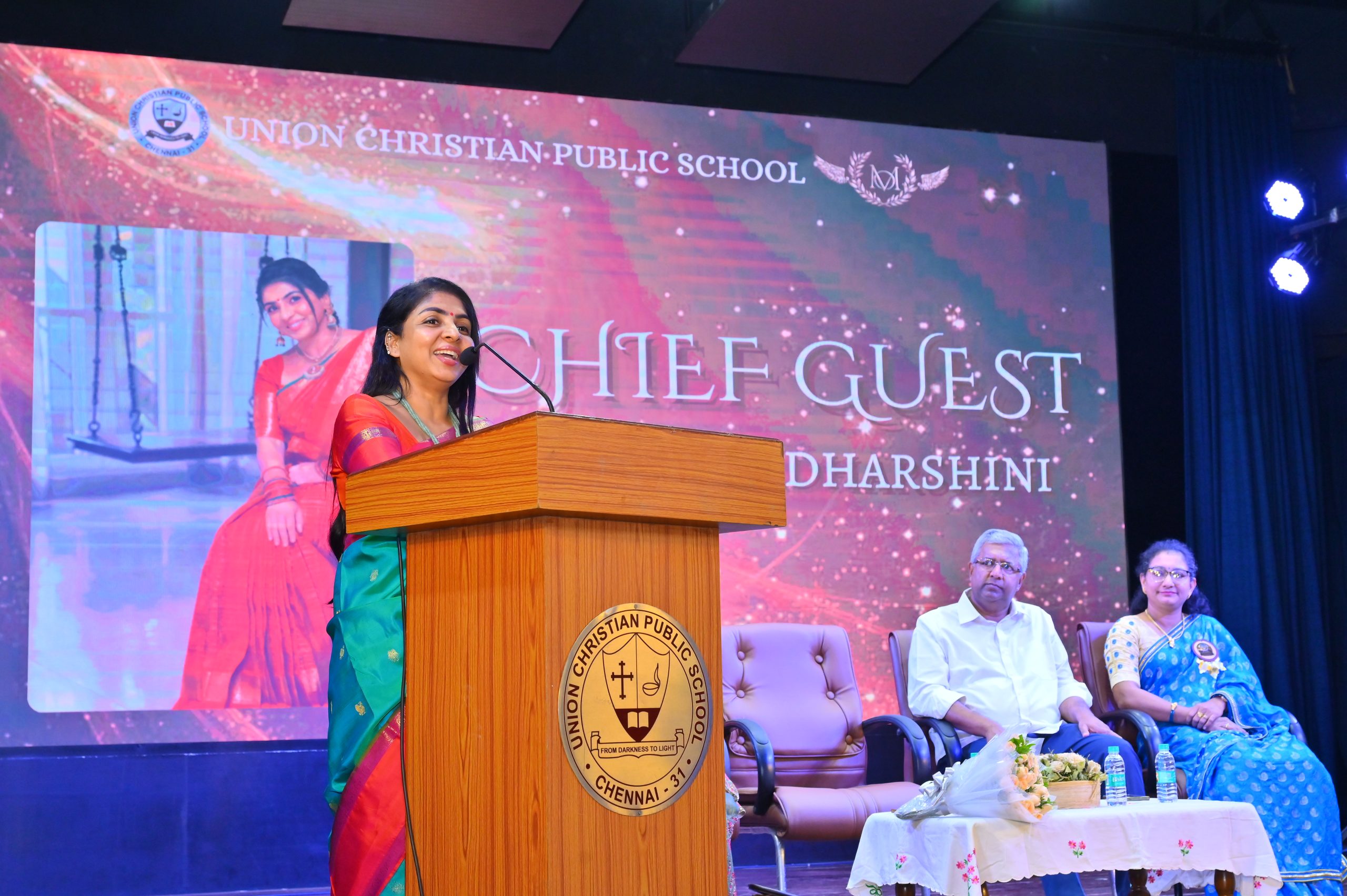 Ms. PRIYADARSHINI, A DISTINGUISHED ACTRESS, AS THE CHIEF GUEST  FOR THE MAGNUM OPUS  VALEDICTORY CEREMONY.